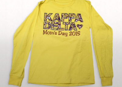 Kapp Delta Mothers Day Screen Printed Long Sleeve Shirt