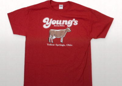 Young's Jersey Dairy Screen Printed Graphic T-Shirt
